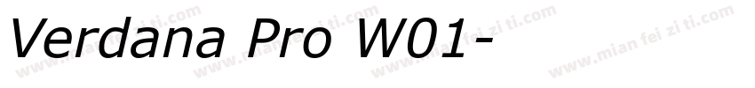 Verdana Pro W01字体转换